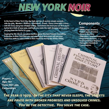 New York Noir box bottom art